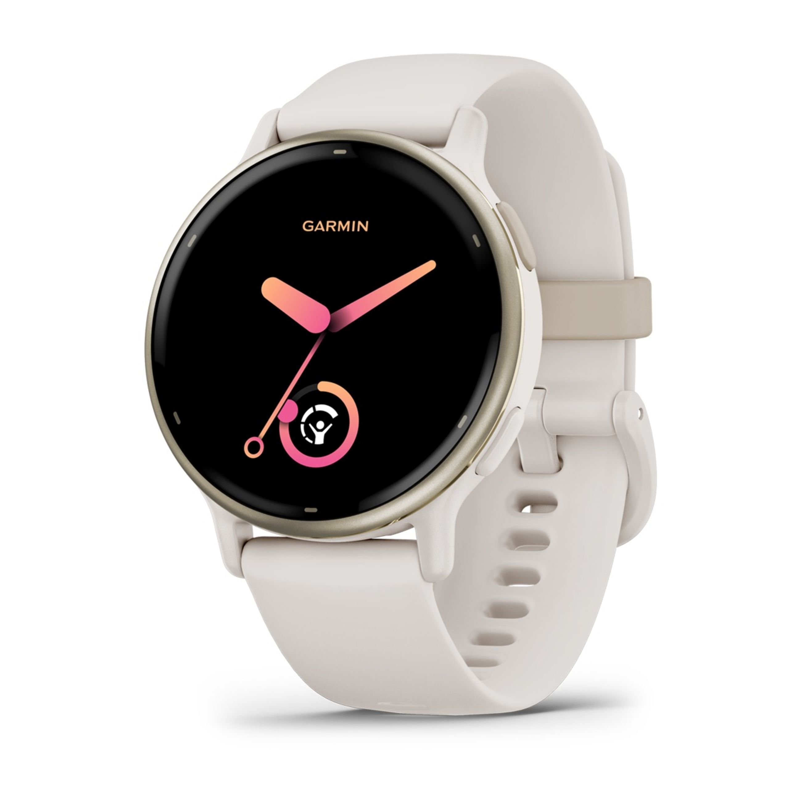 VíVoactive 5 - Cream Gold Aluminum Bezel With Ivory Case And Silicone Band