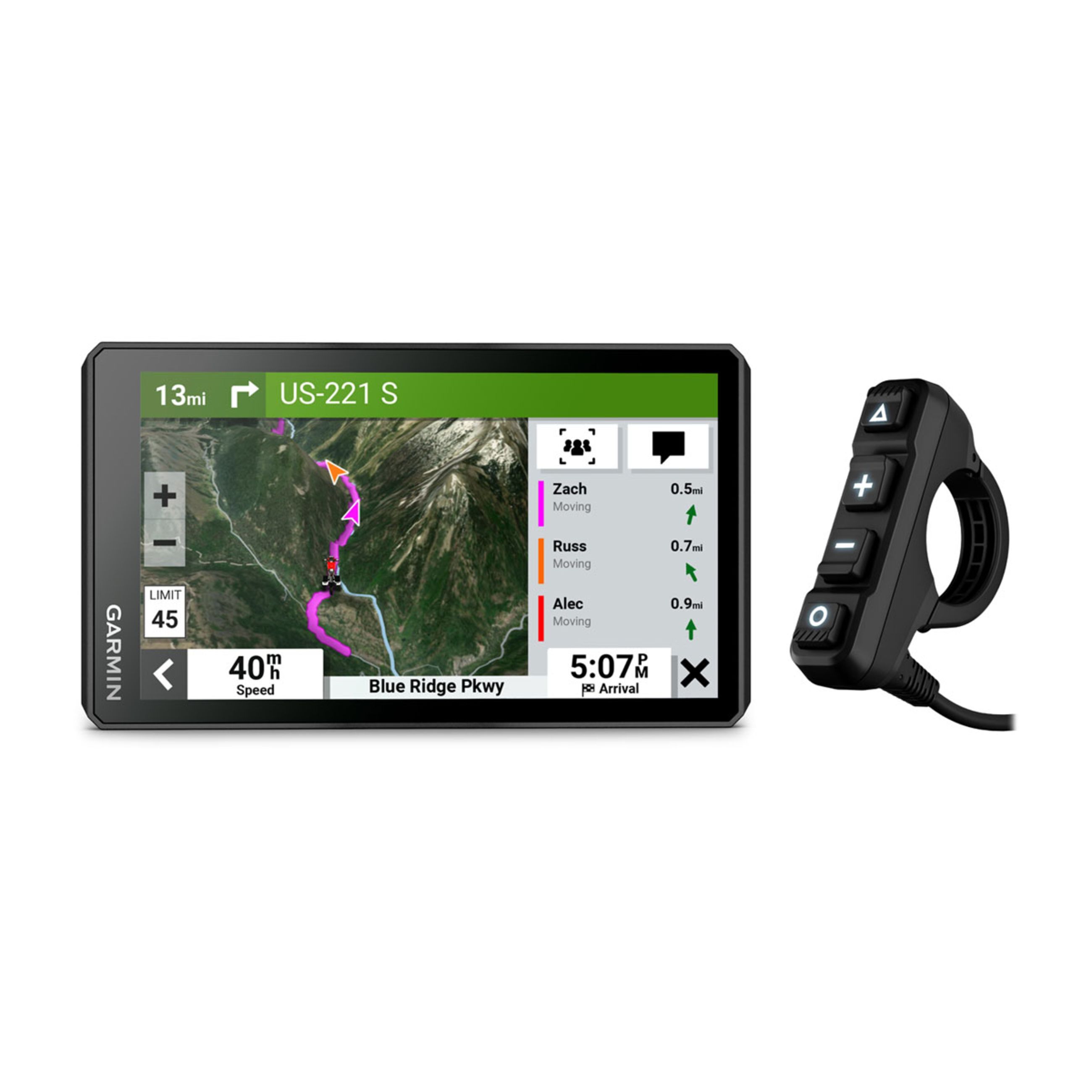 ZūMo Xt2 - 6.0" Motorcycle Navigator With Handlebar Controller