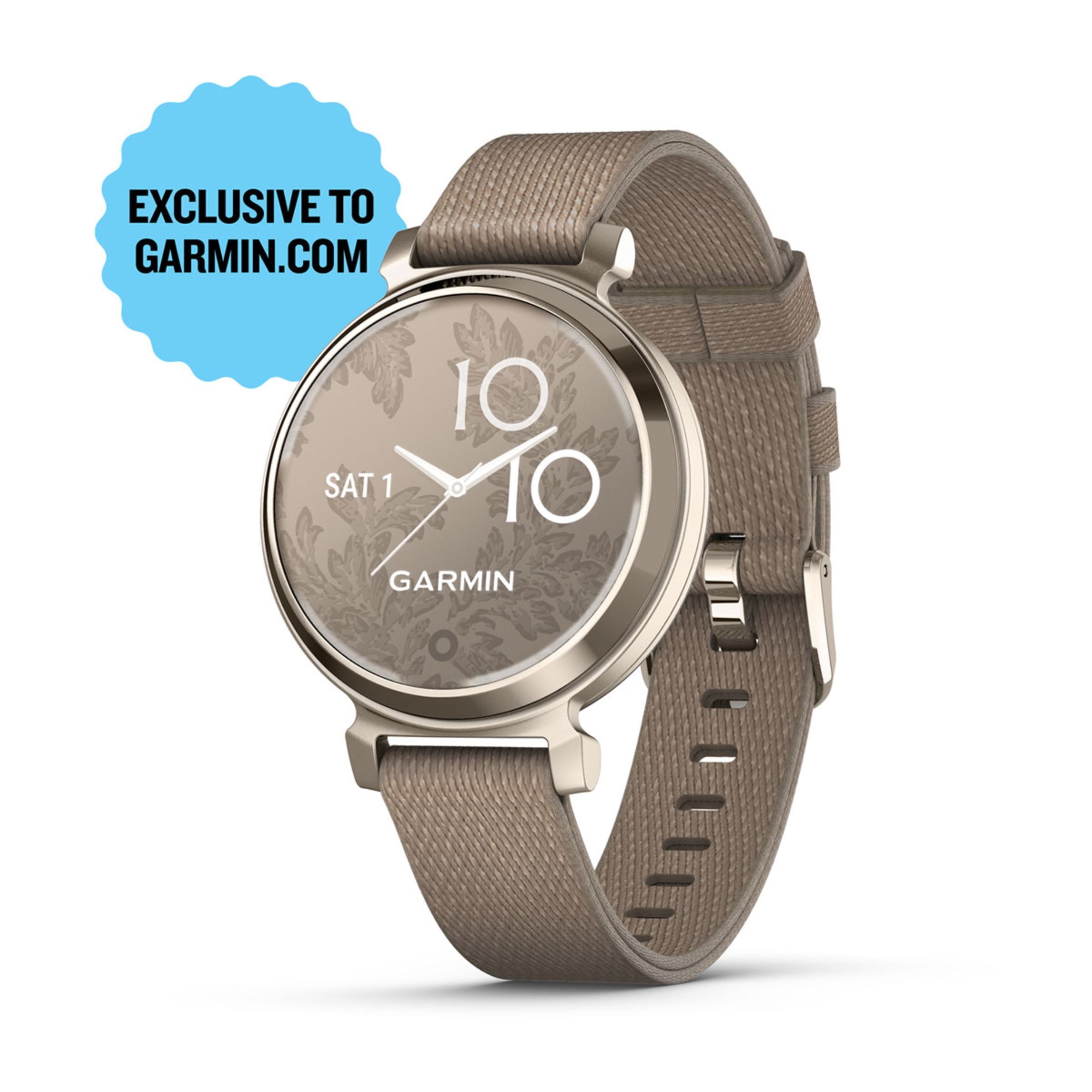 Lily 2 Active - Cream Gold With Coffee Nylon Band