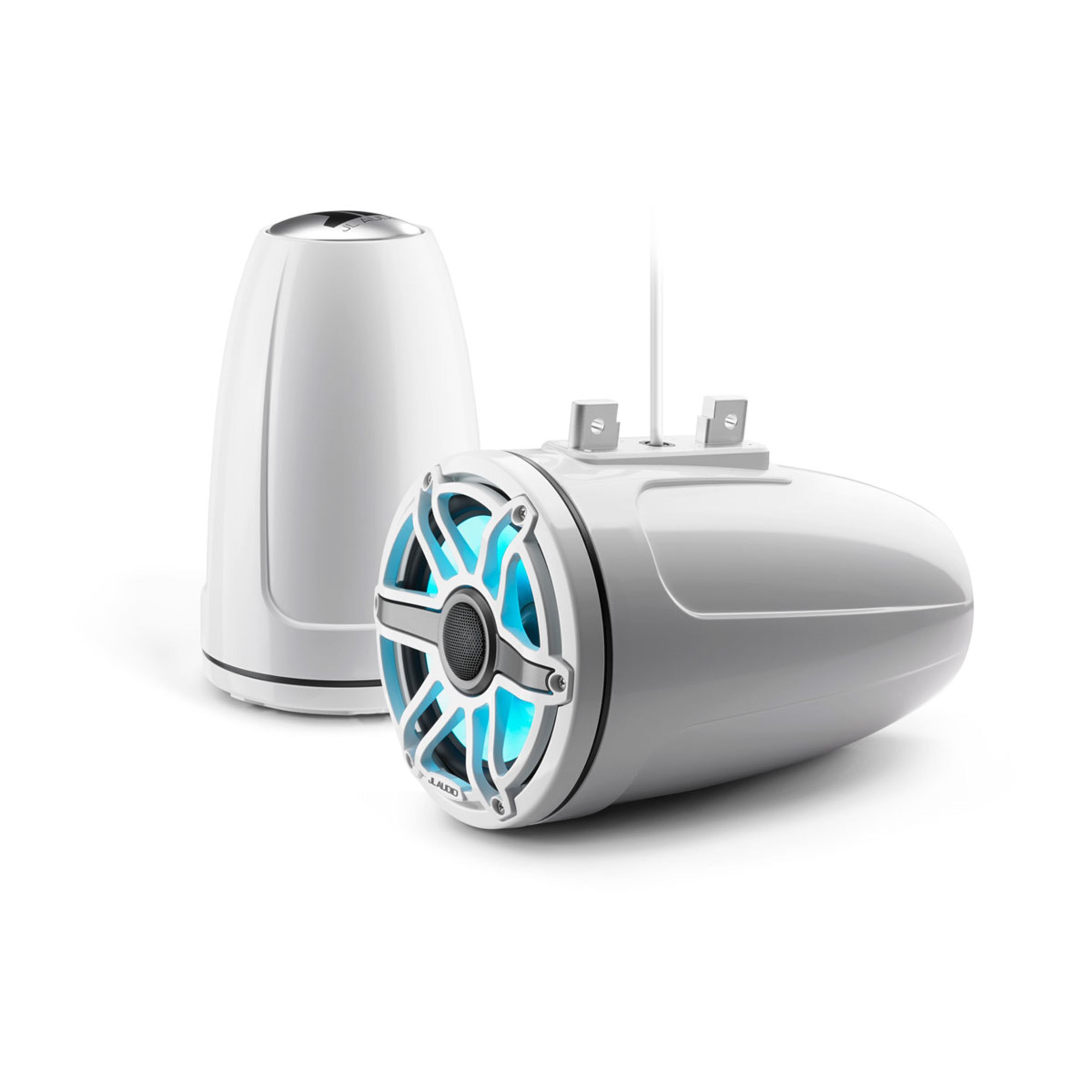 Jl Audio M6 Marine Speakers - 7.7" With Led And White Sport Grille (M6-770Etxv3-Gw-S-Gwgw-I)