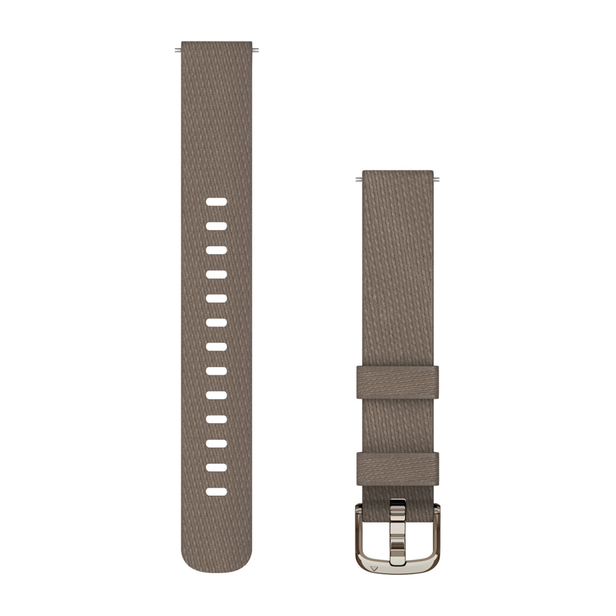 Lily 2 Bands - Coffee Nylon With Cream Gold Hardware