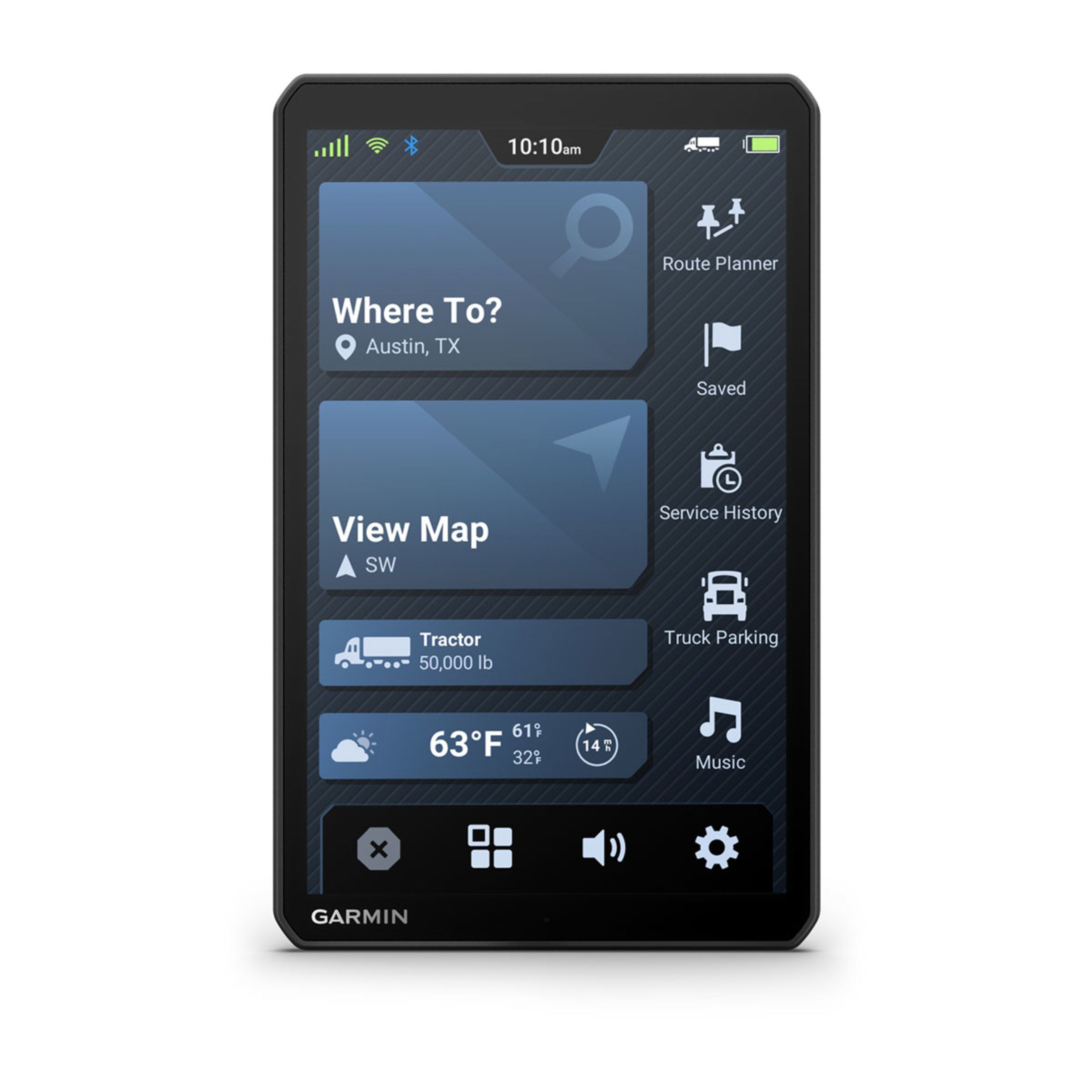 DēZl Otr720 - 8" Gps Truck Navigator With DēZl Headset 210 - Image 3