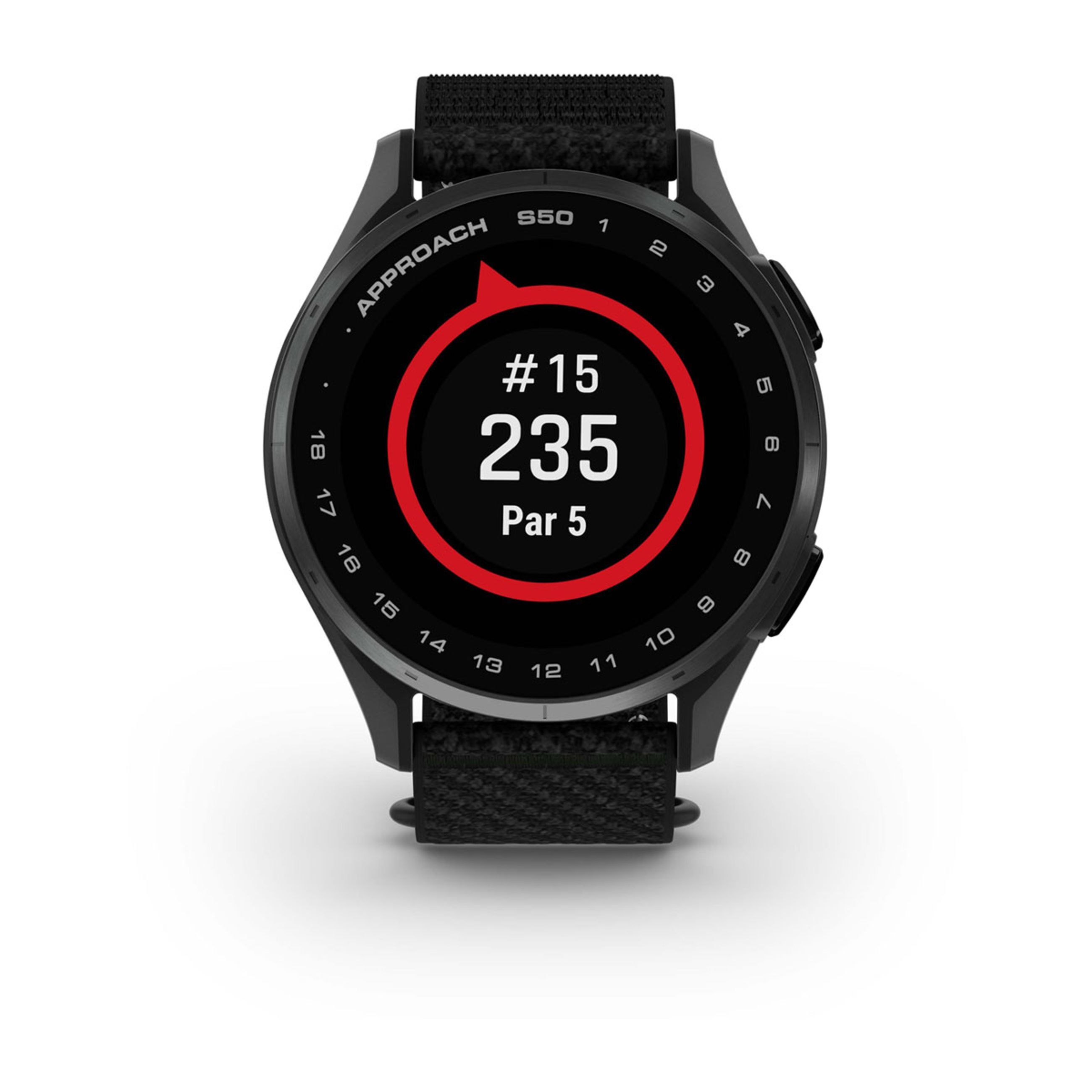 Approach S50 - Slate Aluminum Bezel With Black Comfortfit Nylon Band - Image 4