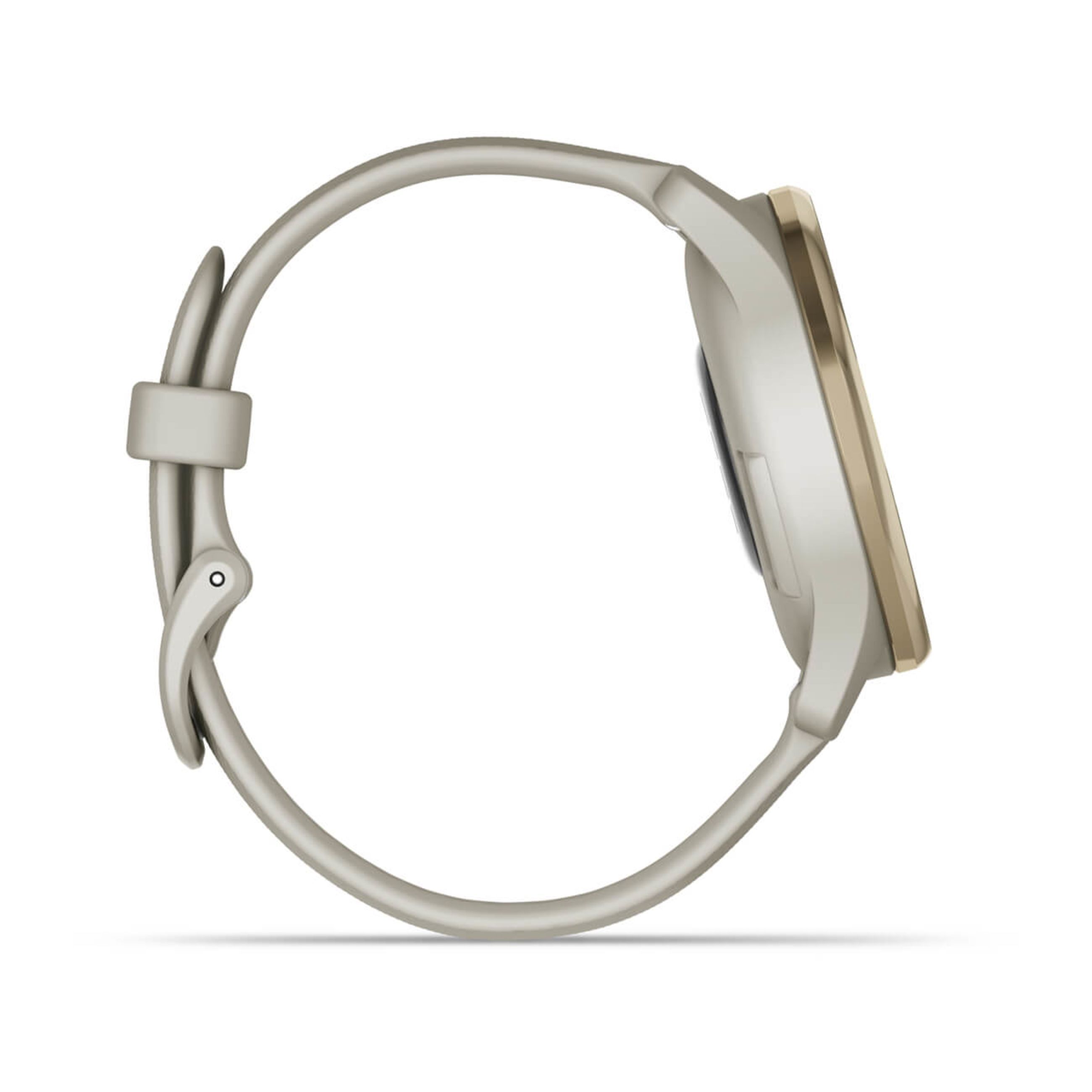 VíVomove Trend - Cream Gold Stainless Steel Bezel With French Gray Case And Silicone Band - Image 5