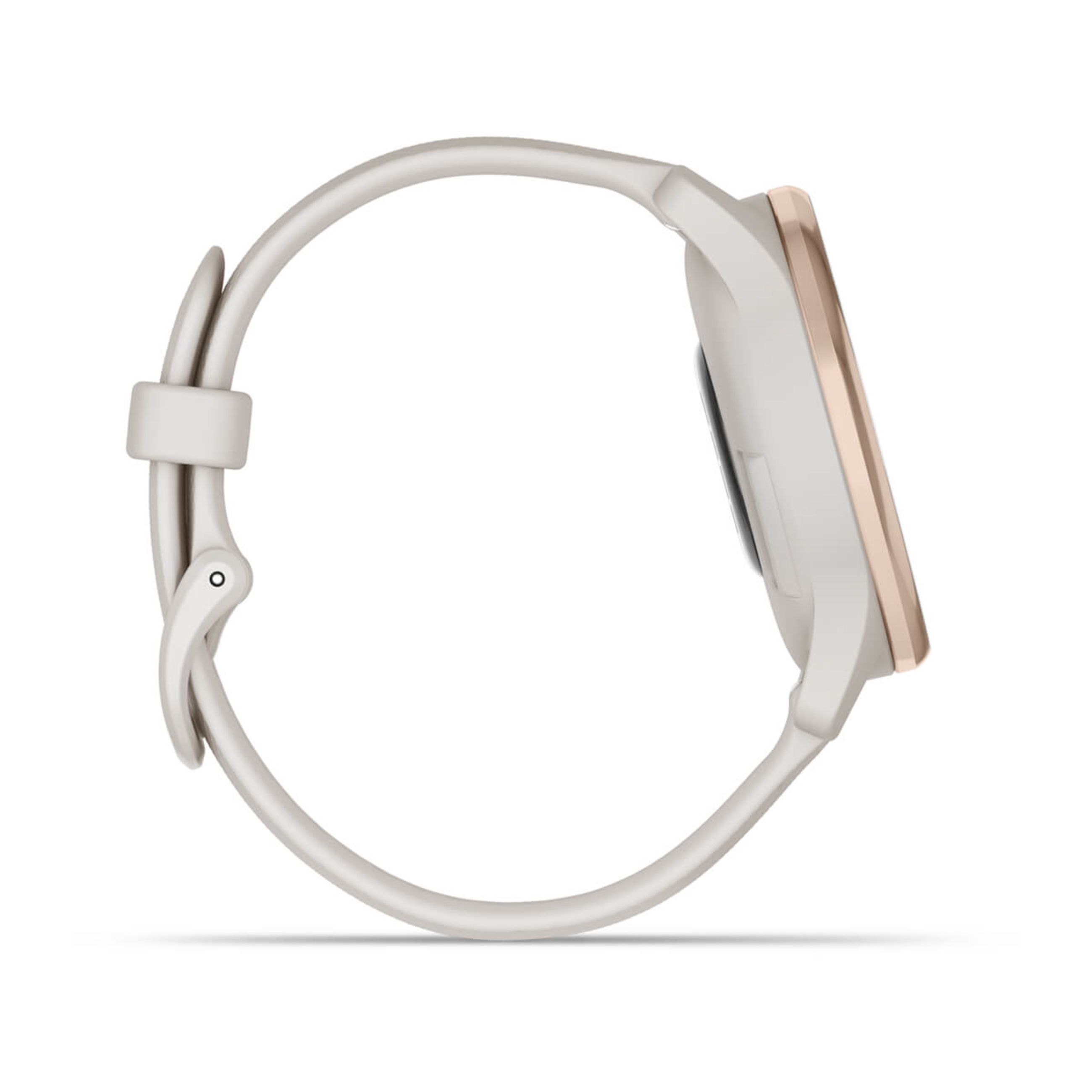 VíVomove Trend - Peach Gold Stainless Steel Bezel With Ivory Case And Silicone Band - Image 5