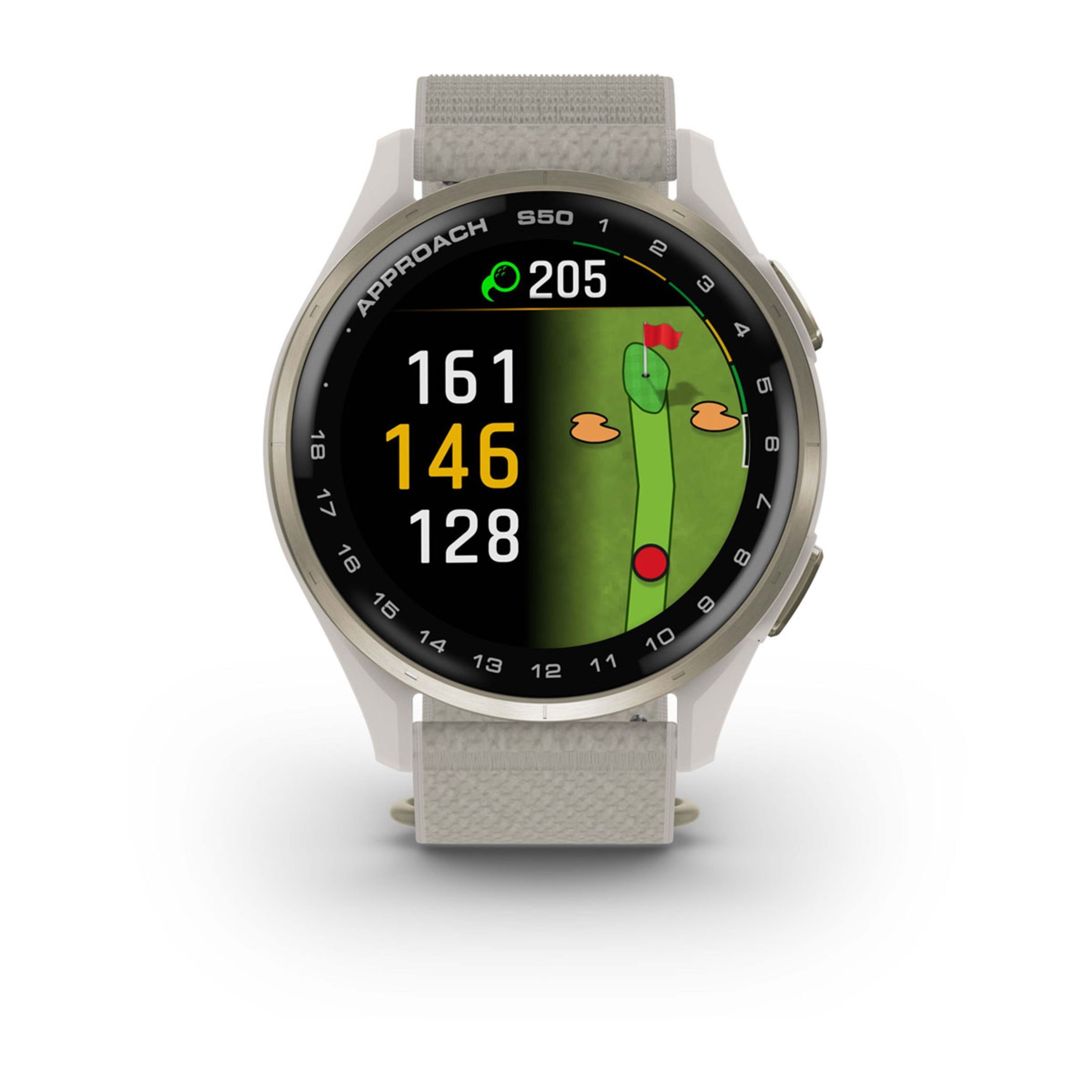Approach S50 - Cream Gold Aluminum Bezel With Ivory Comfortfit Nylon Band - Image 7