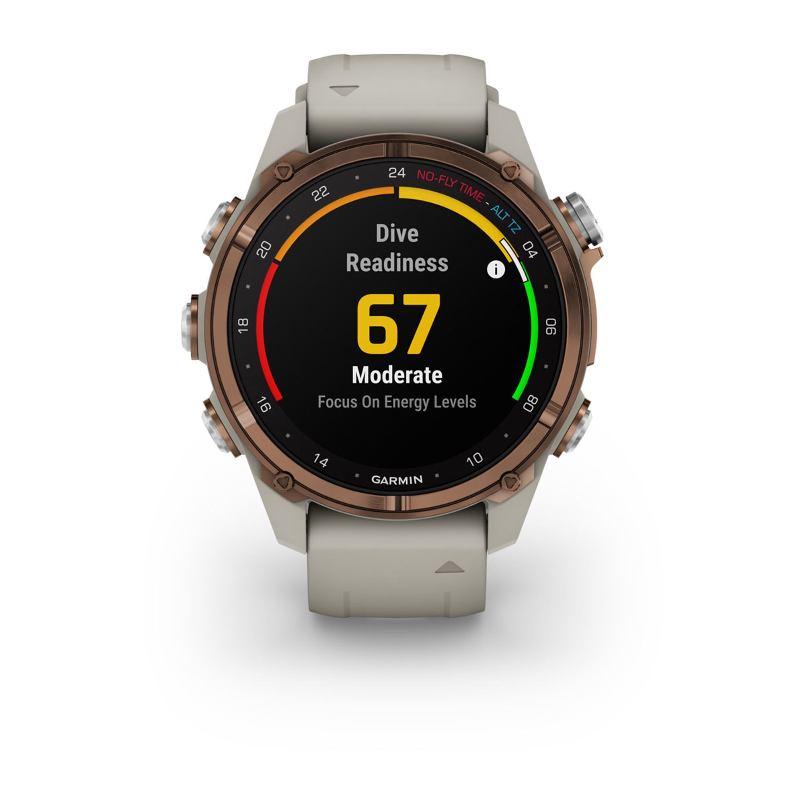 Descent Mk3 – 43 Mm - Bronze Pvd Titanium With French Gray Silicone Band And Descent T2 Transceiver - Image 7