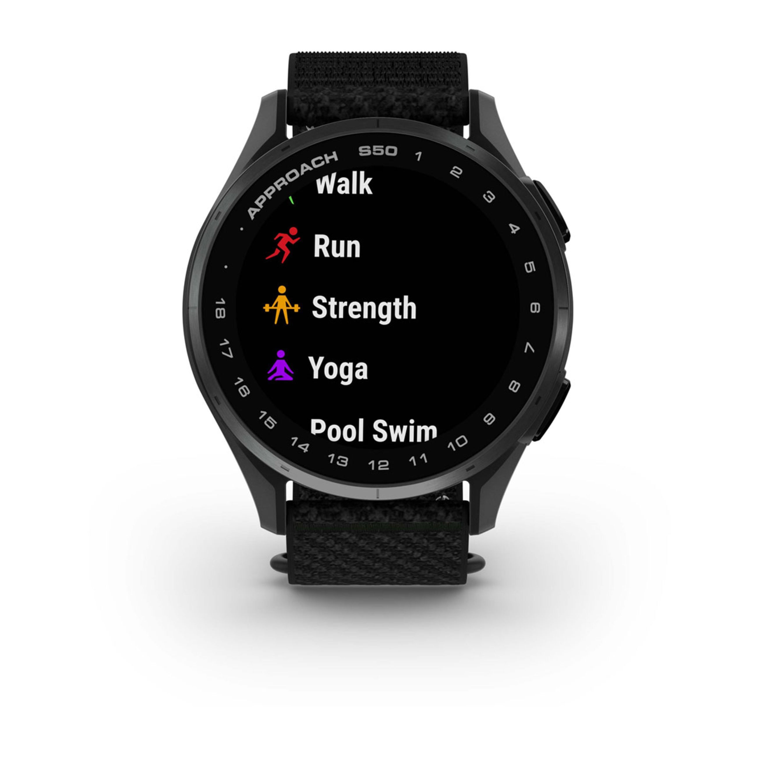 Approach S50 - Slate Aluminum Bezel With Black Comfortfit Nylon Band - Image 8