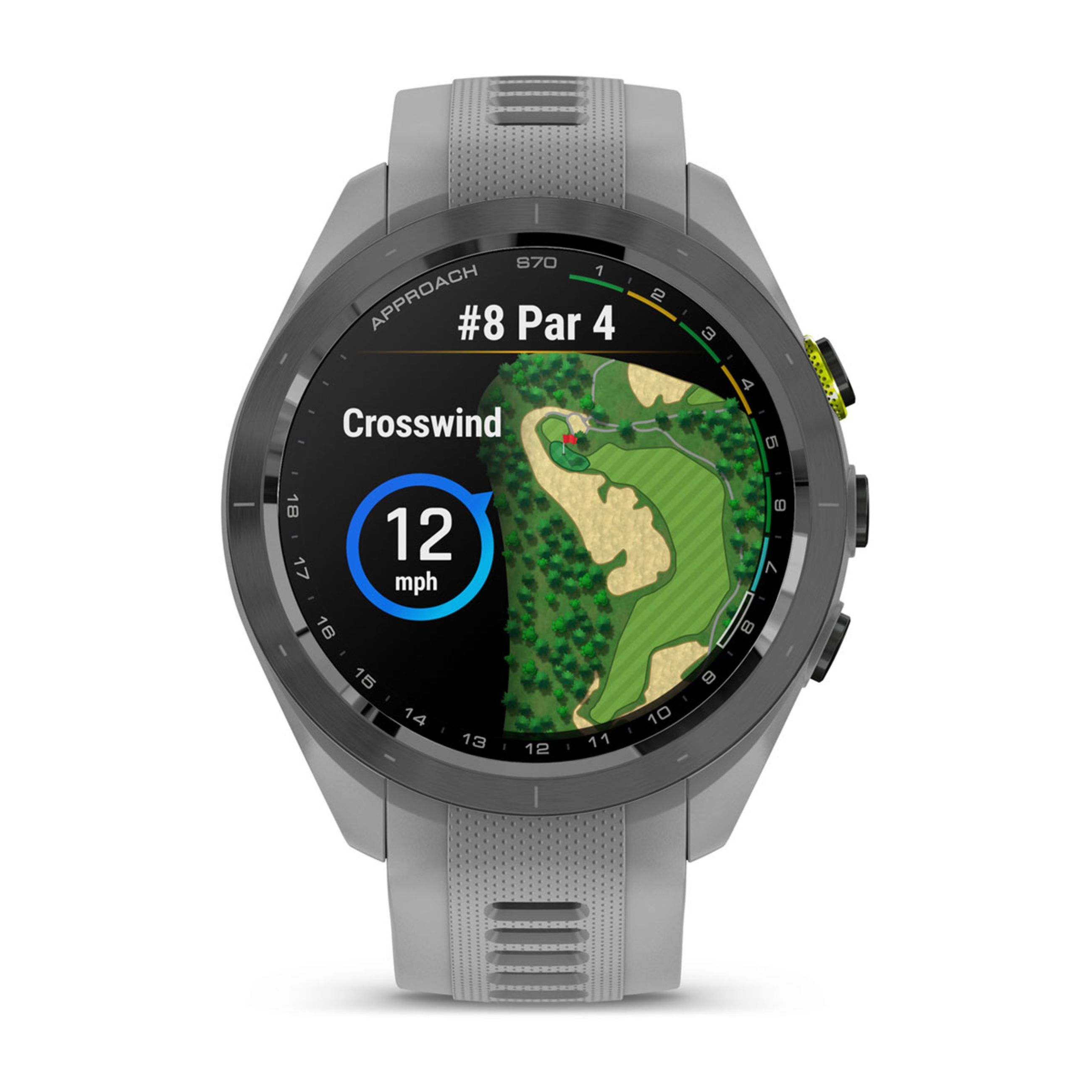 Approach S70 - 47 Mm - Black/Amp Yellow Ceramic Bezel With Powder Gray Silicone Band - Image 8