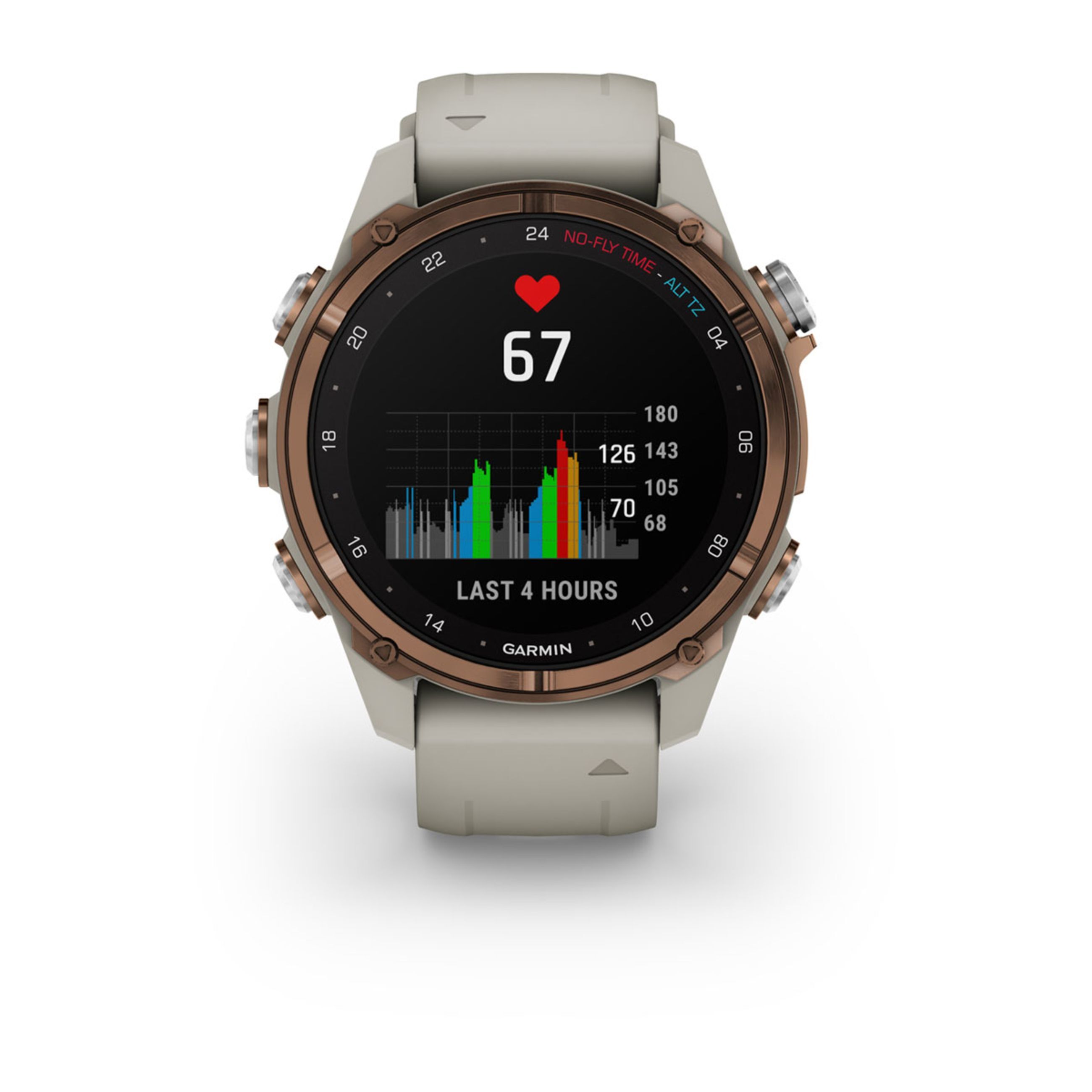 Descent Mk3 – 43 Mm - Bronze Pvd Titanium With French Gray Silicone Band And Descent T2 Transceiver - Image 10