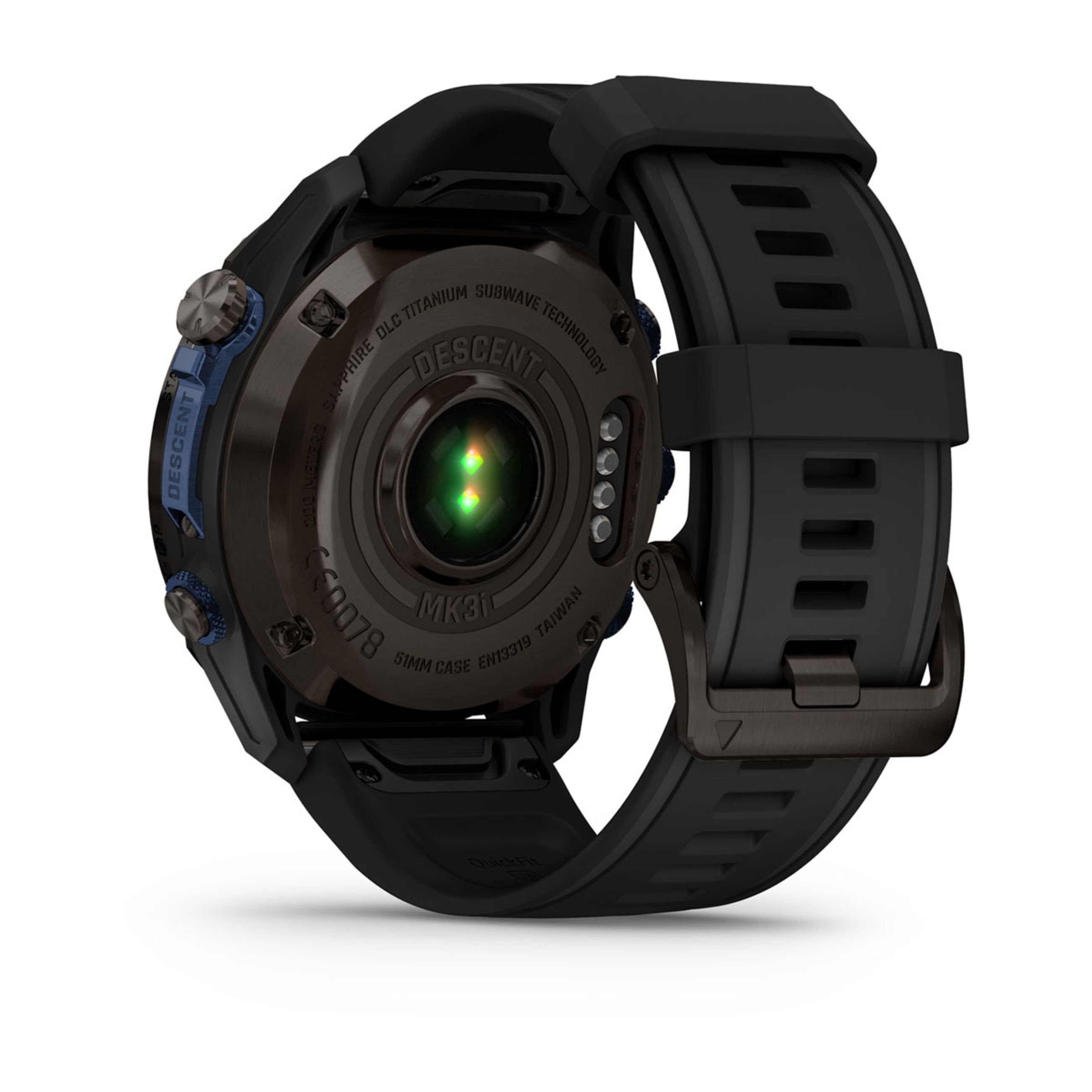 Descent Mk3 – 43 Mm - Carbon Gray Dlc Titanium With Black Silicone Band - Image 12
