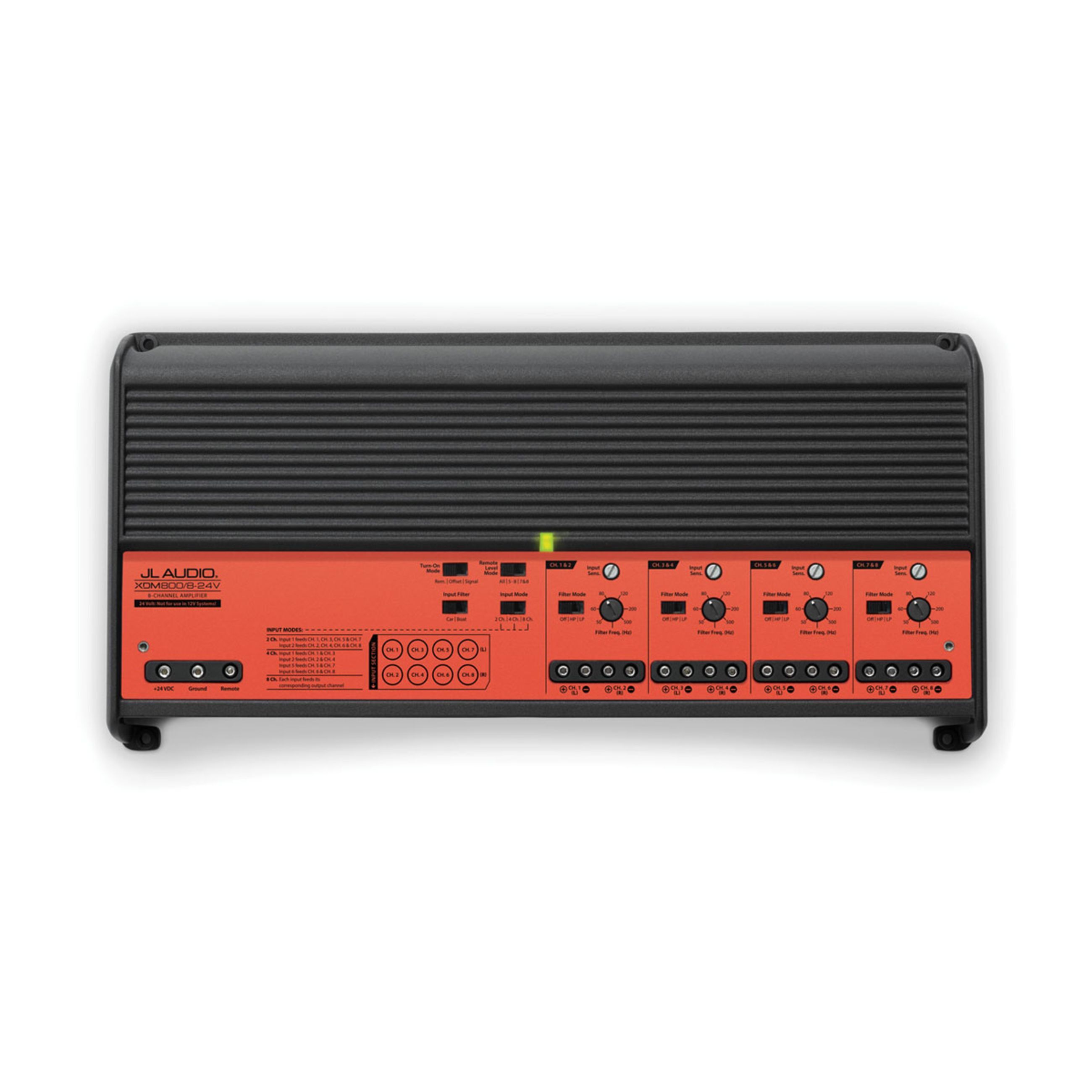 Jl Audio Xdm Car And Marine Amplifier - 8 Channel Full-Range Car And Marine Amplifier For 24 V Systems (800 W) (Xdm800/8-24V) - Image 2