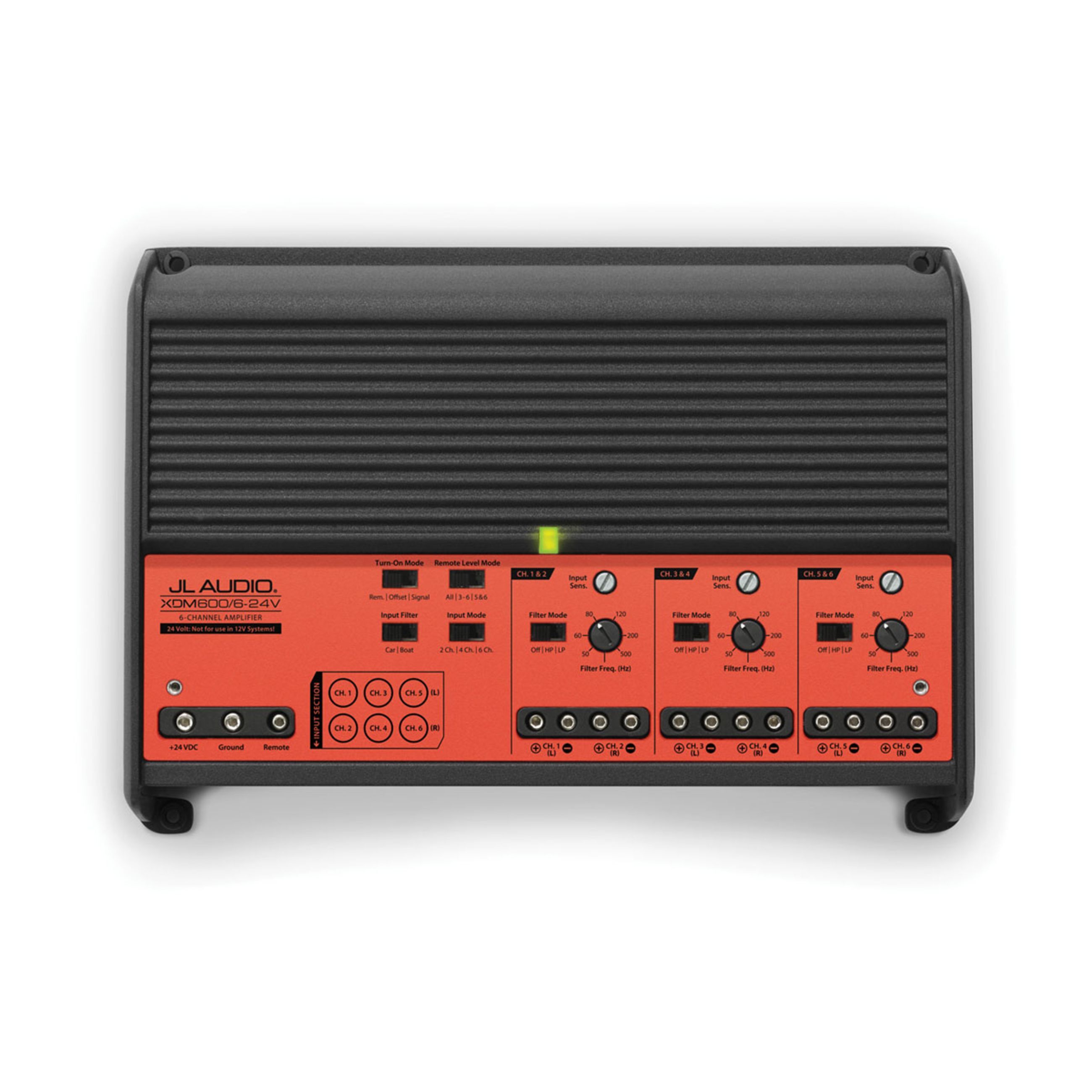 Jl Audio Xdm Car And Marine Amplifier - 6 Channel Full-Range Car And Marine Amplifier For 24 V Systems (600 W) (Xdm600/6-24V) - Image 2