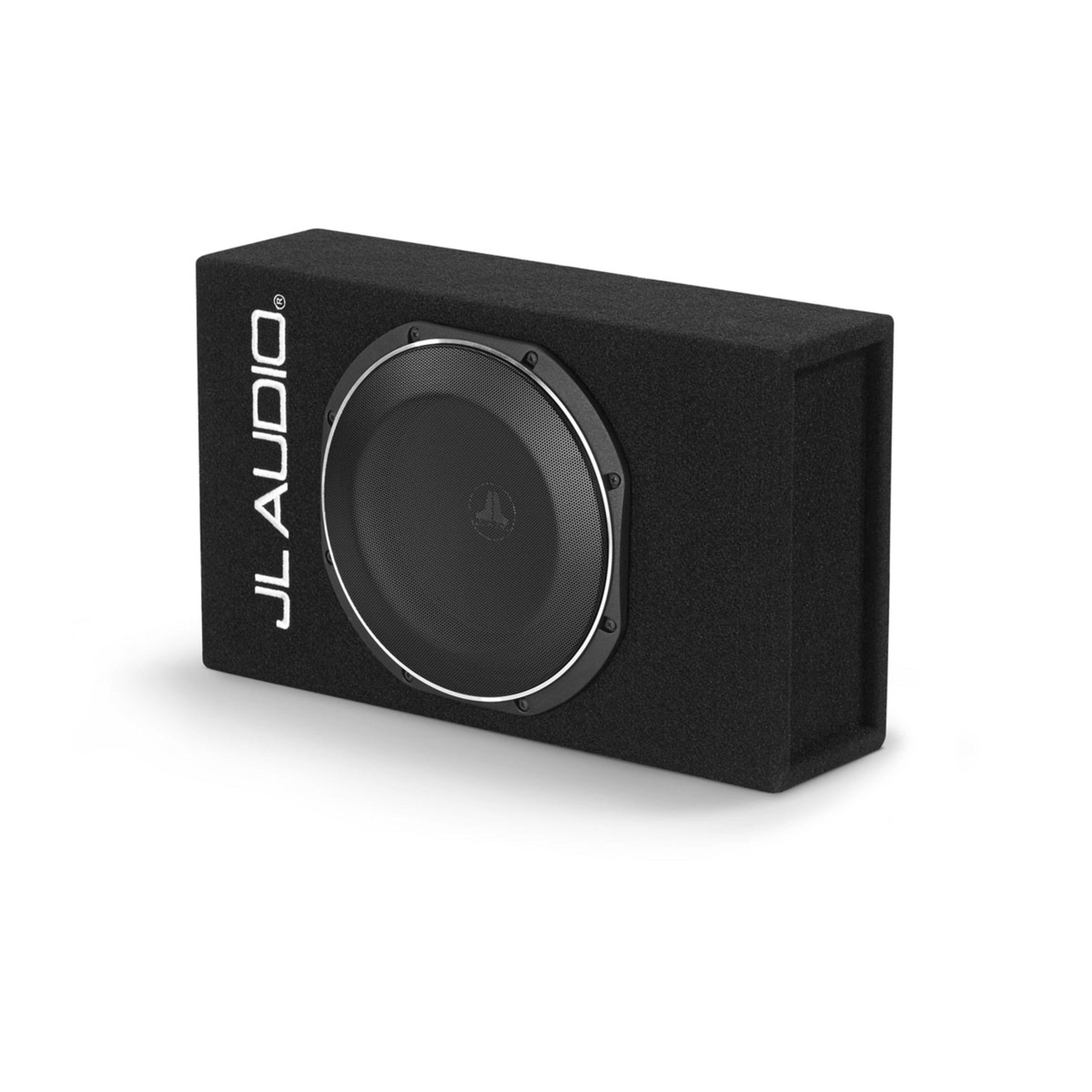 Jl Audio Powerwedge+ Tw1 Amplified Enclosed Car Subwoofer - Single 10" Tw1 Subwoofer And Built-In Amplifier (Acs110Lg-Tw1) - Image 2